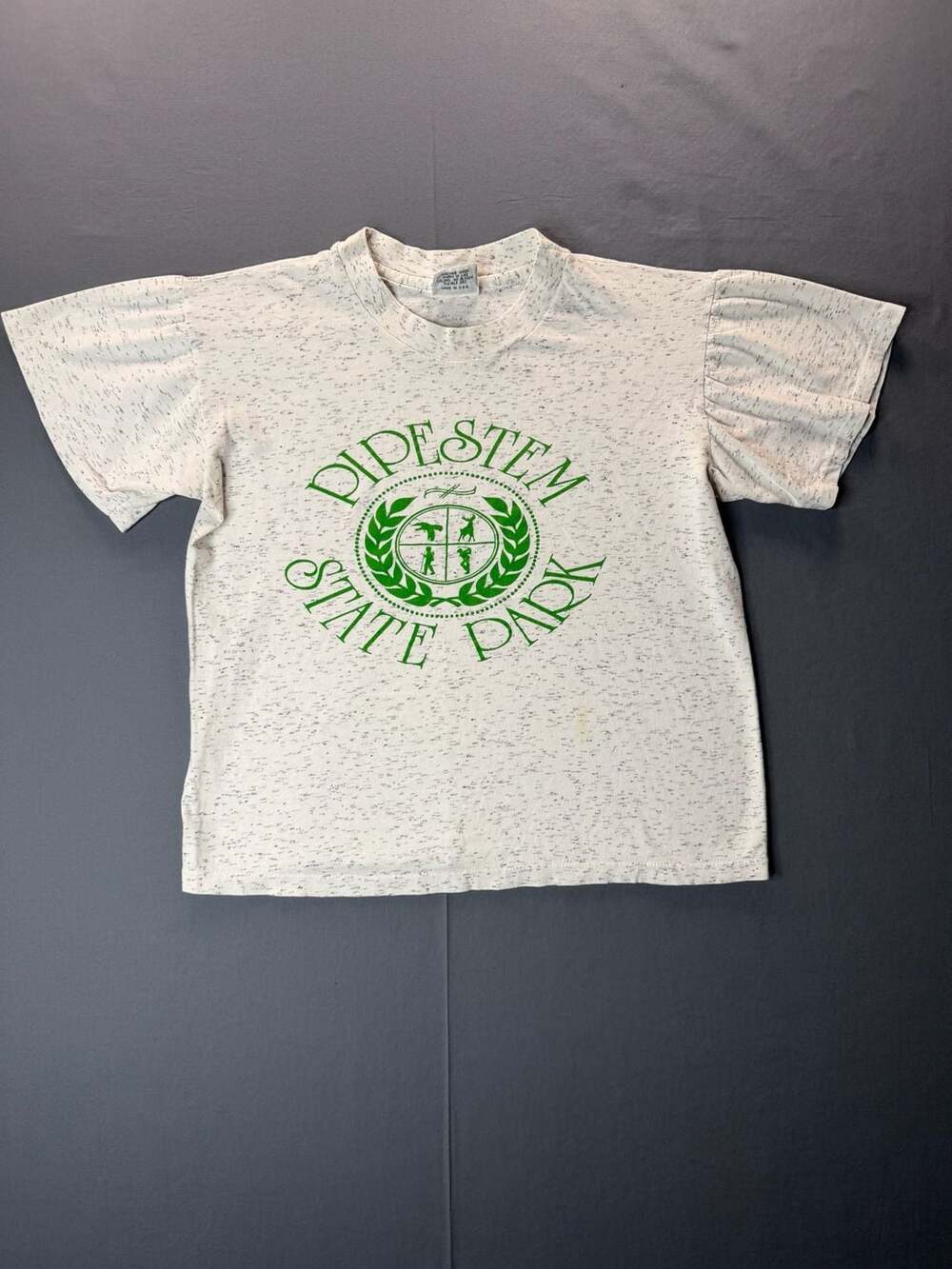 The Cotton Exchange Vintage 80’s Pipestem State Park T-Shirt S White Speckled